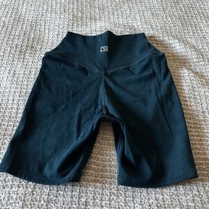 CSB Women's blue navy High-Waist Performance Bike Shorts